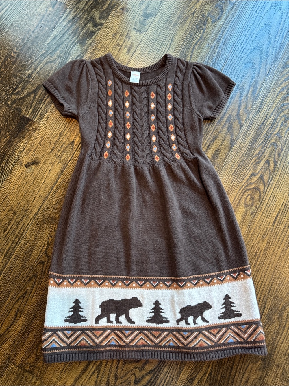 Gymboree bear sweater dress